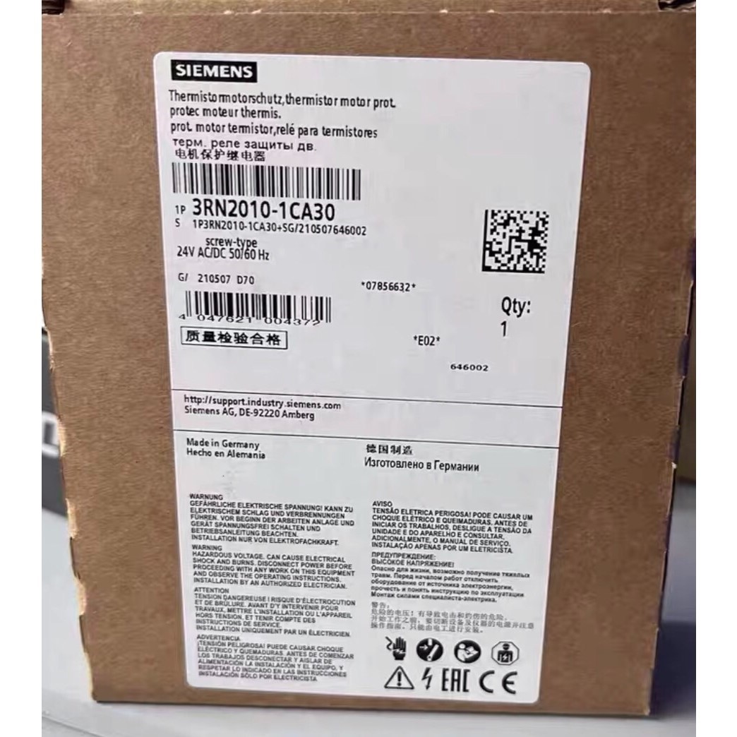 全新!热敏电机保护继电器3RN2010-1CA30