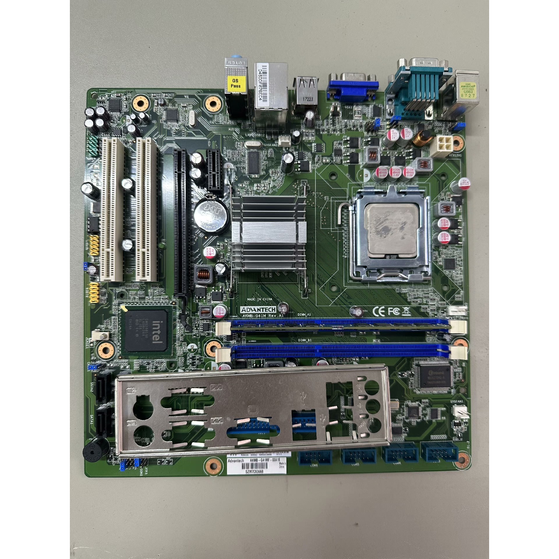 研华原装AKMB-G41M REV.A1工控机主板