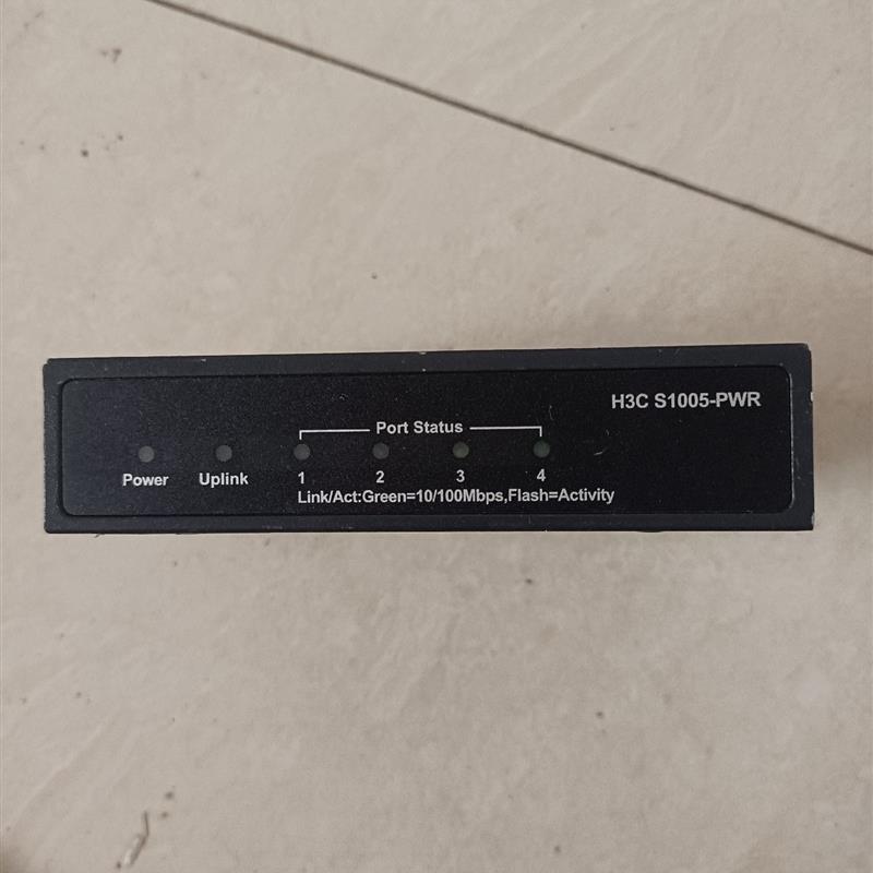华三H3C S1005-PWR 5口百兆POE交换机,端口测