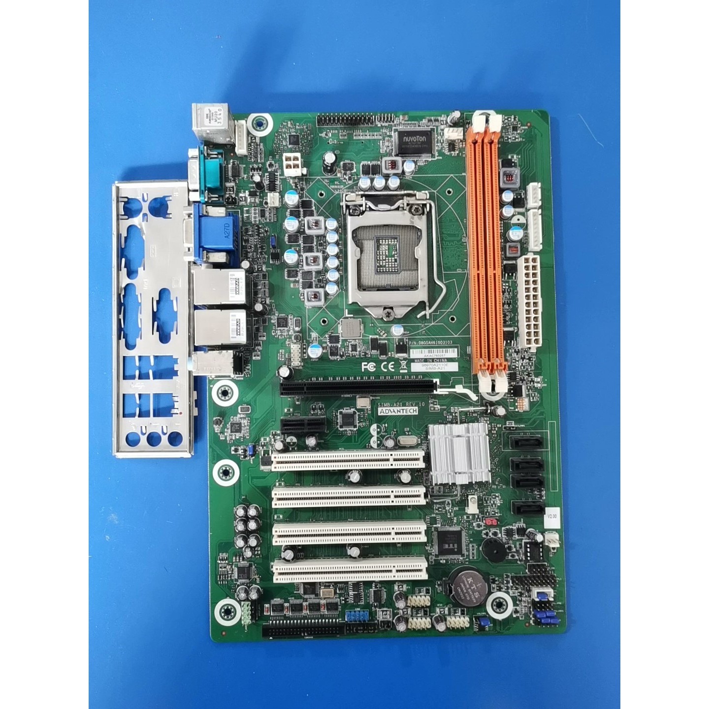 拆机原装研华 SIMB-A21工控主板 支持二代 I3/I5