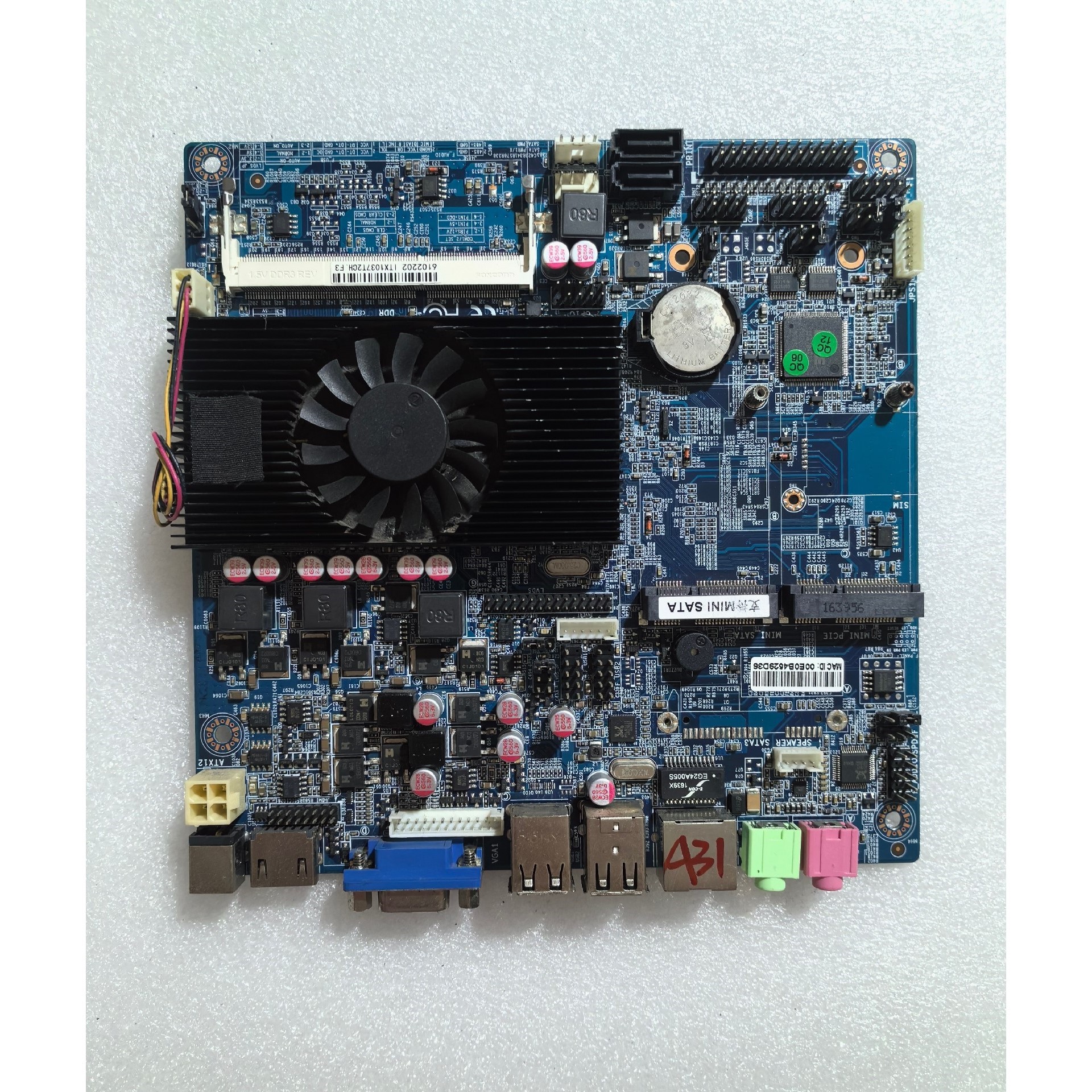 ITX-1037T工控主板,LVDS+PRINT打印接口,成