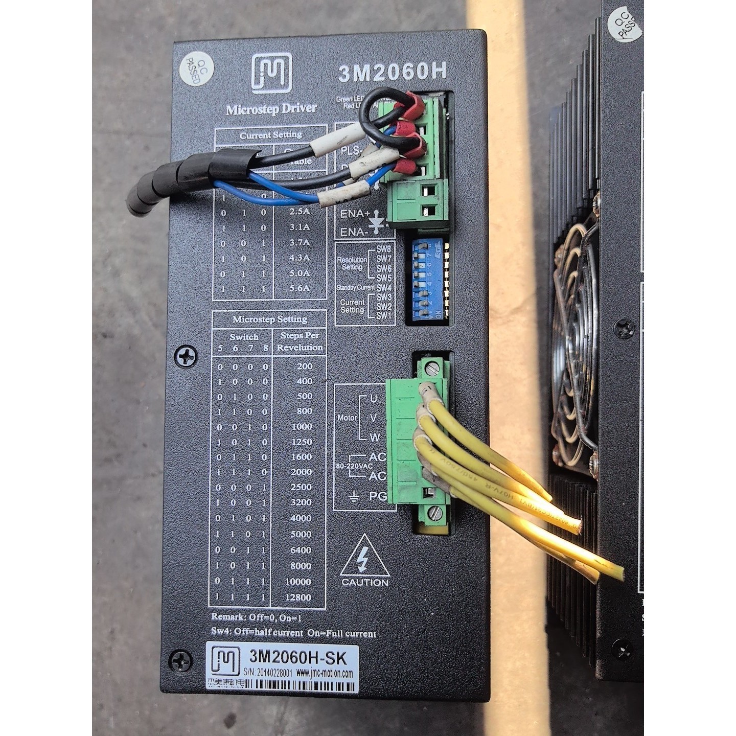 杰美康两相步进驱动器   3M2060H一SK  拆机  成