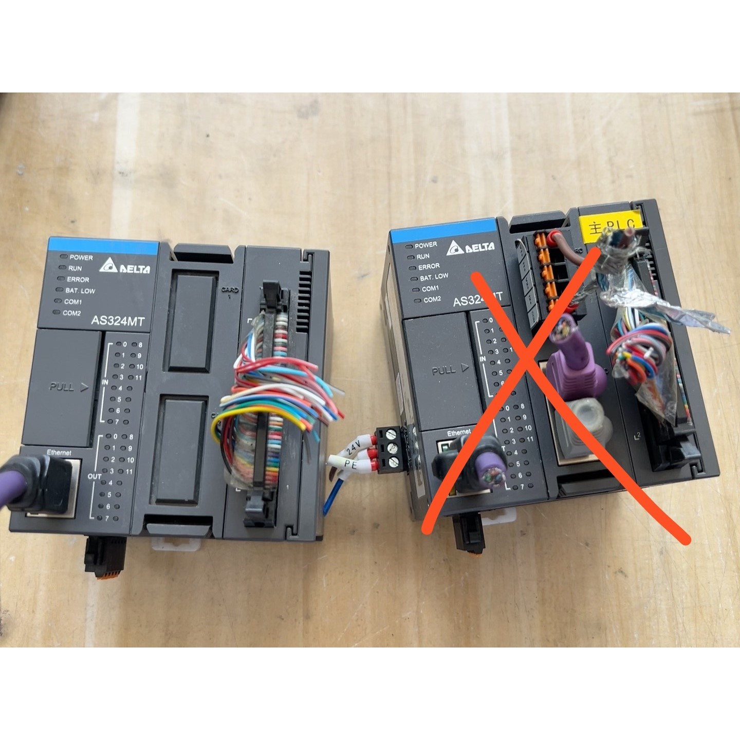 台达AS324MT-A+PLC模块,功能完好!