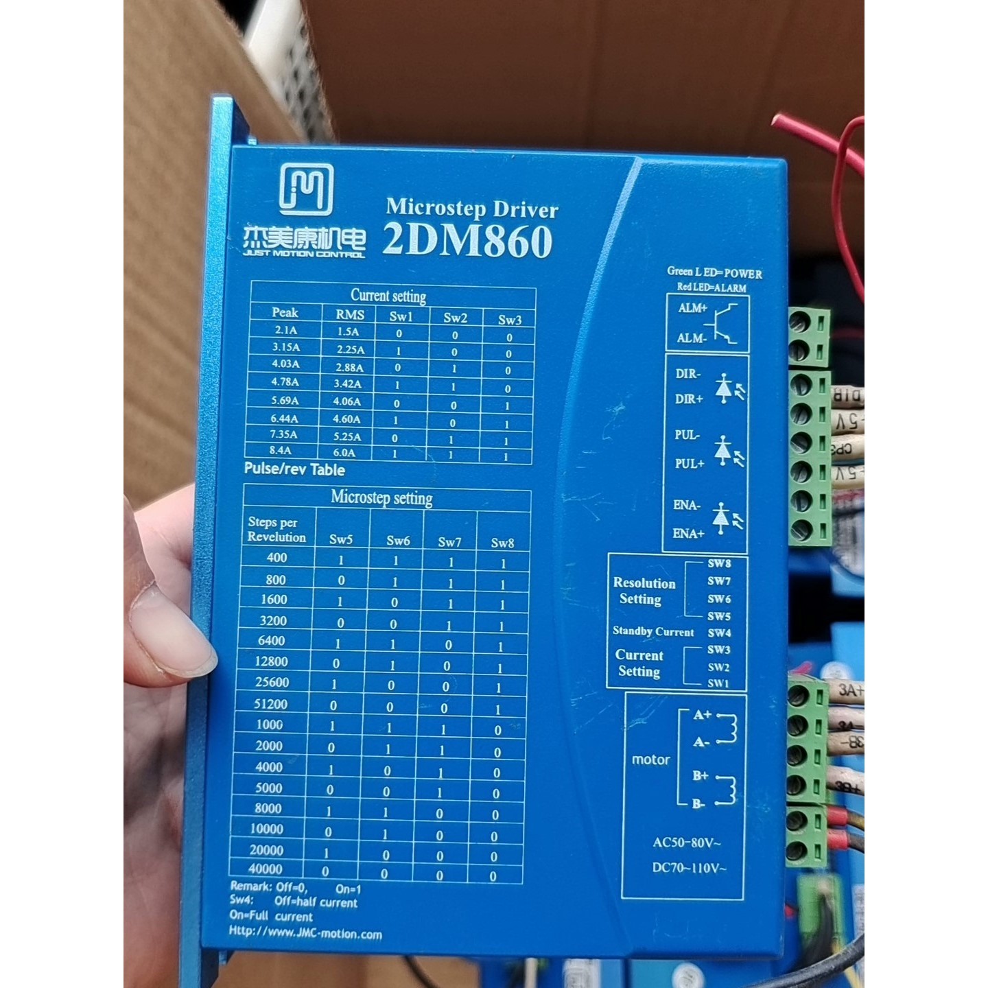 杰美康2DM860-N-3K步进驱动器,拆机9个成色如图,功