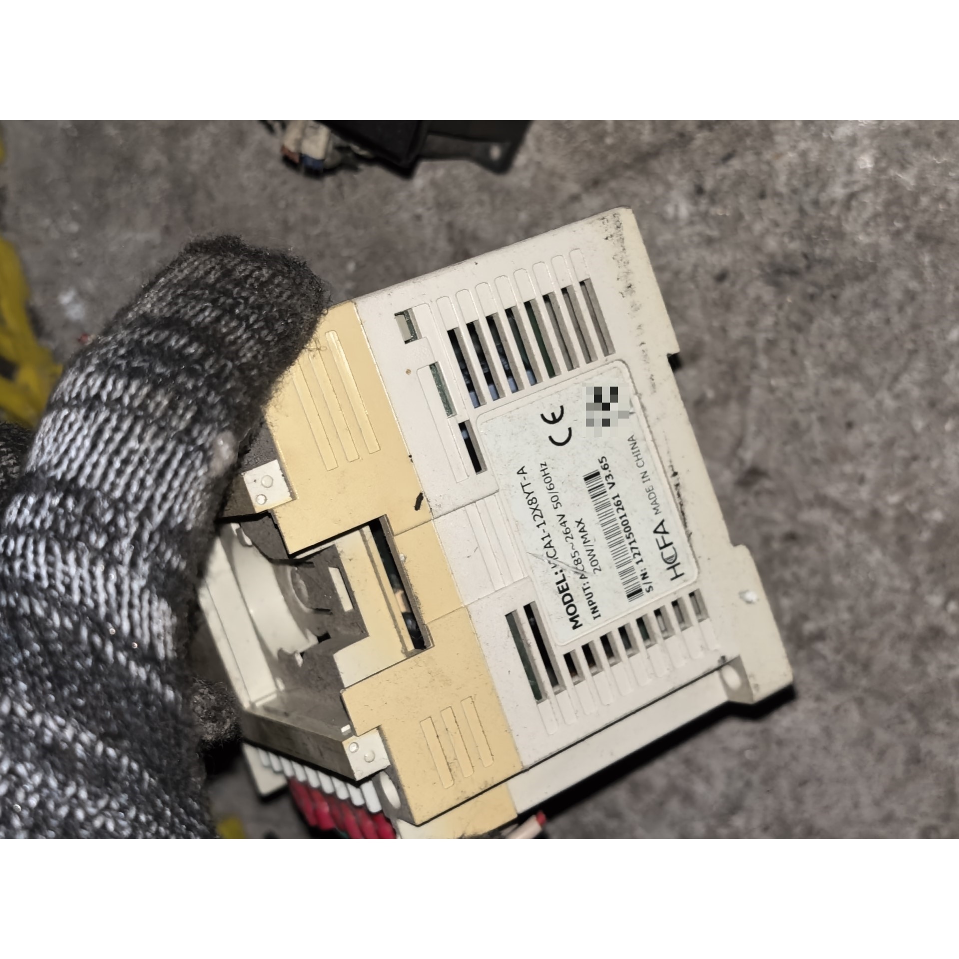 禾川PLC HCA1-12X8YT-A,拆机件,成色如图,功