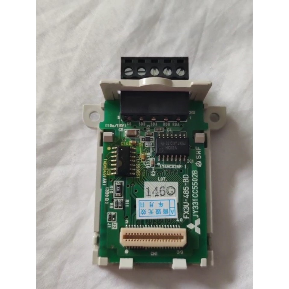 全新FX3U-485-BD定做的通讯模块接线端子,只是接