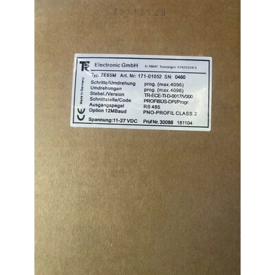 ZE65M 171-01052 帝尔TR编码器