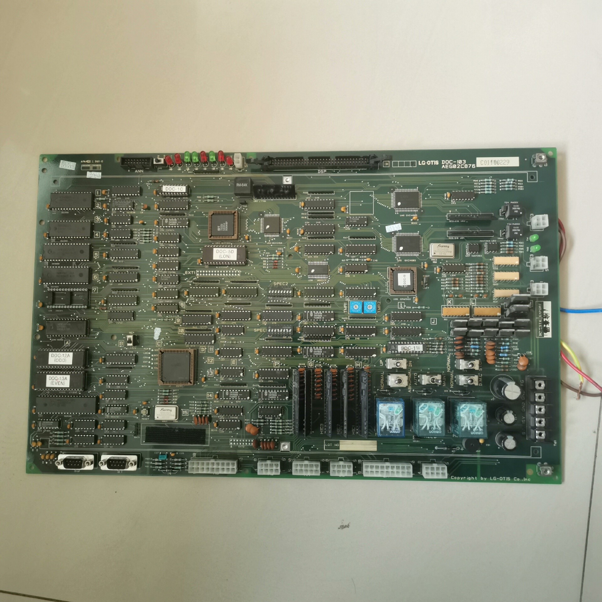 电梯配件LG星玛主板LG.OTIS主板DOC-103/AEG
