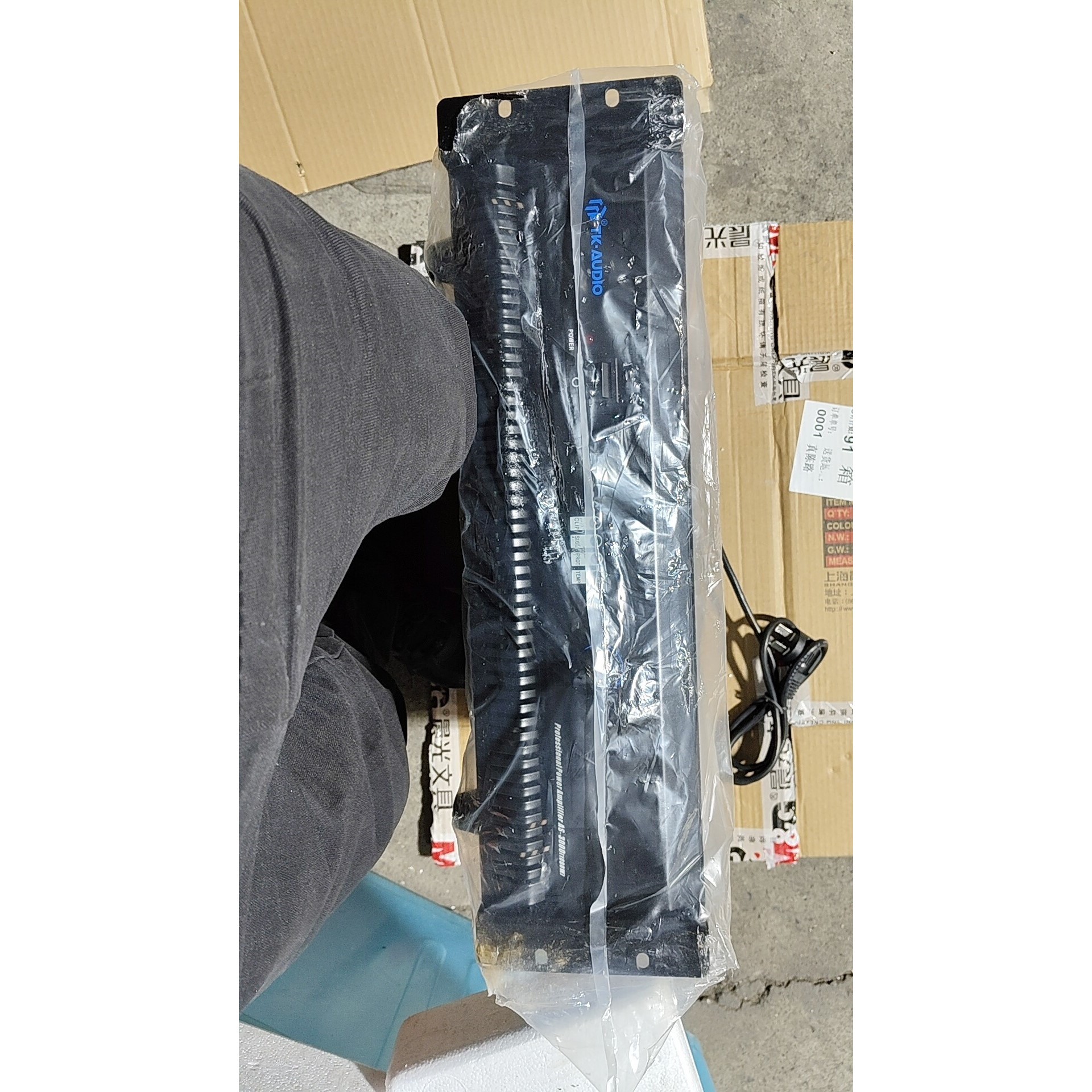 AS—3000,1000w纯后级定压功放,拆封没