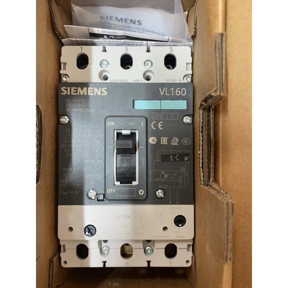 塑壳断路器 3VL2706-1DC33-0AB1 3P