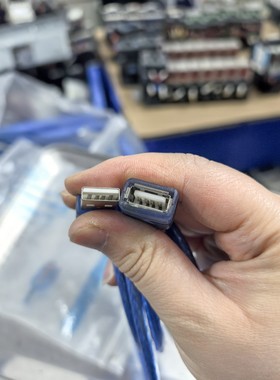 USB 2.0延长线,蓝色,3米长,28AWG+24AW