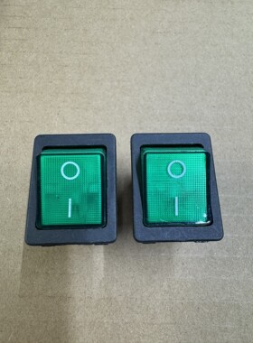 船形开关RA,绿色带灯,20A 125VAC,