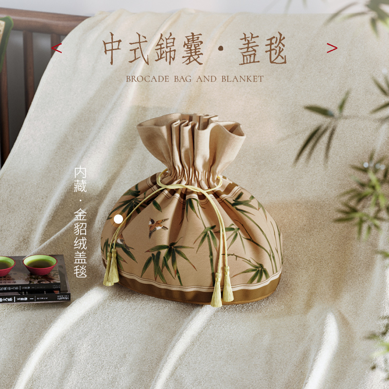 冉忆「锦囊」抱枕被子两用二合一毯子沙发午休睡觉腰靠枕福袋礼物