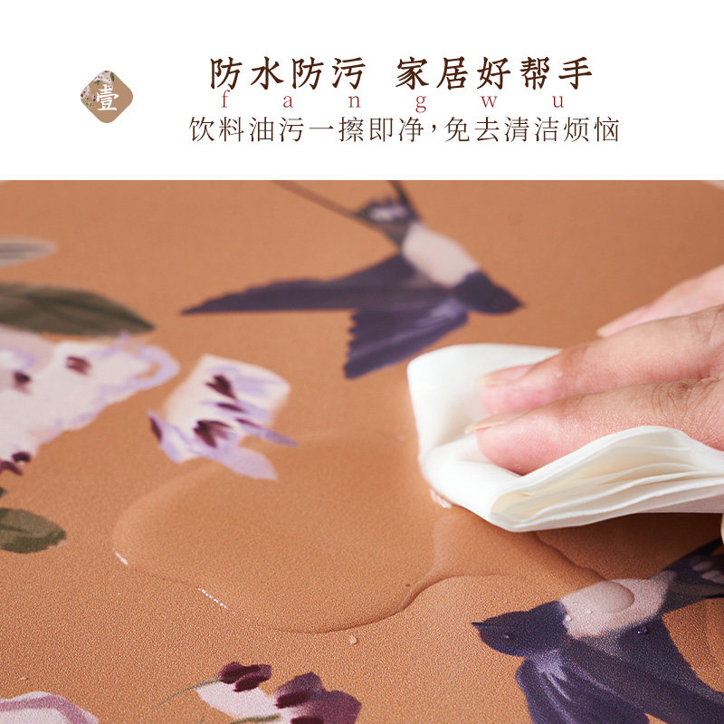 书桌垫防水防油免洗学生宿舍写字台桌布新中式家用办公皮革桌面垫,居家布艺,桌布,淘宝优惠券,粉丝福利购,淘宝优惠卷