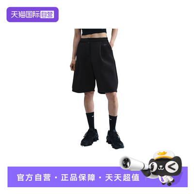 【自营】Nike耐克短裤女刺绣小标宽松透气运动裤五分裤IF1656-010