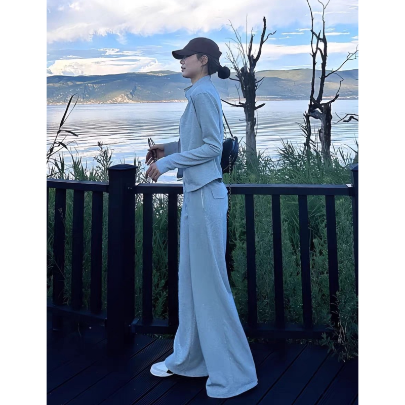 英国DGKP小香风运动服套装女秋季宽松韩版时尚卫衣休闲两件套跑步