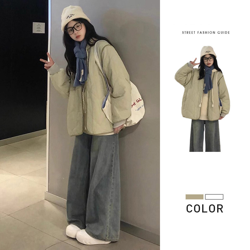 英国DGKP棉衣棉服女士款秋季新款独特夹棉外套高级感超好看小棉袄