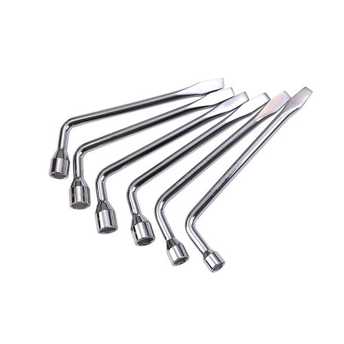 波斯L型轮胎扳手 双头双用弯头省力套筒带拆卸带撬杠轮胎扳手工具