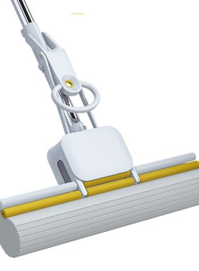 拖把酒店懒人免手洗38cm大海绵胶棉拖把带桶家用清洁拖地神器