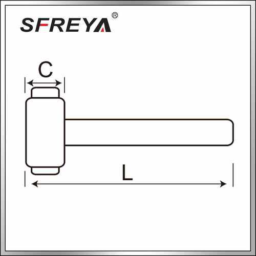 SFREYA S618绝缘无回弹锤VDE绝缘工具1000V电工绝缘耐高压锤子