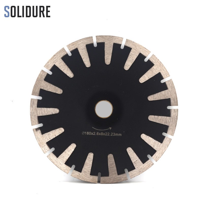 180mmt型齿金刚石切割片角磨机石材大理石混凝土花岗岩锯片
