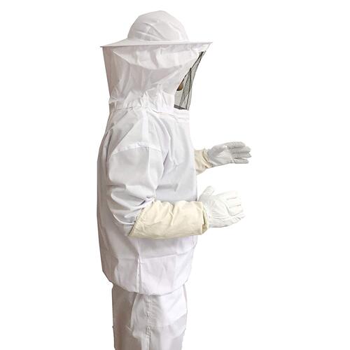 防蜂衣防护服起刮刀蜂扫刷四件套防蜂羊皮手套养蜂工具衣服均码