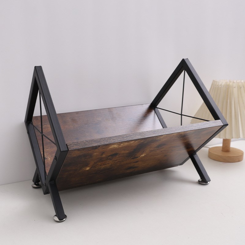 实木黑胶唱片架铁艺木结合CD光盘收纳架家用木制大容量专辑唱片架