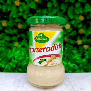 Horseradish 140g德国进口冠利牌辣根汁姜丝酱Sauce调味酱Kiihne