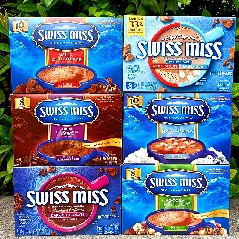 美国瑞士小姐牛奶巧克力咖啡冲饮粉swissmiss chocolate cocoamix