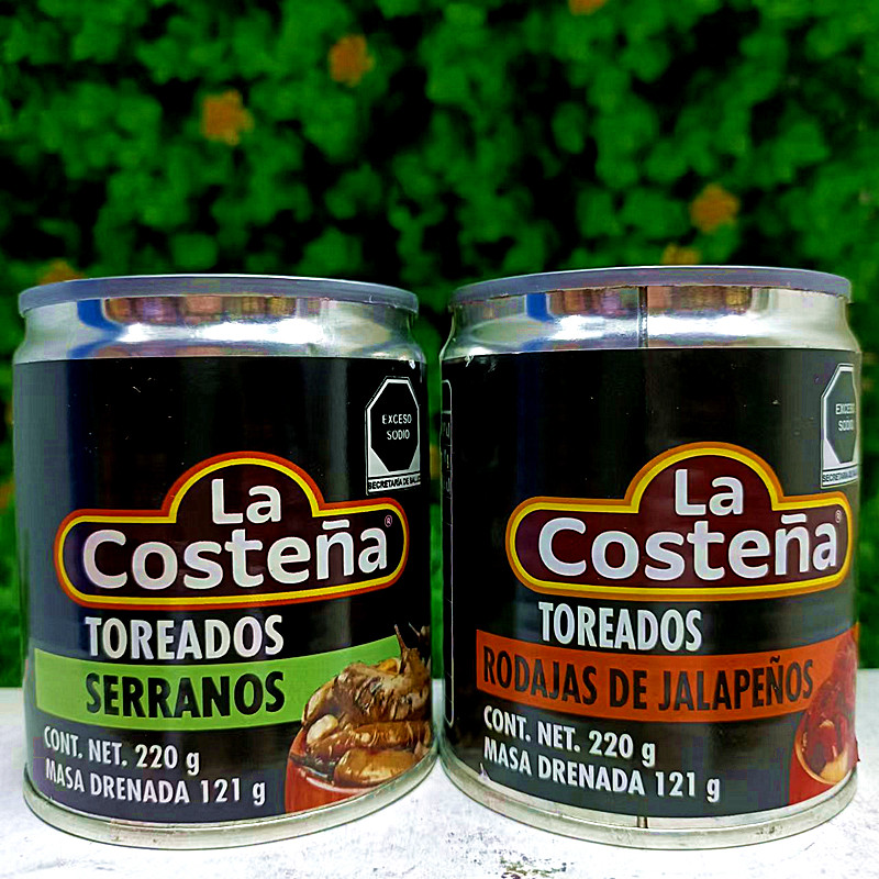 墨西哥乐口泰辣椒罐头la costena toreados rodajas de jalapenos