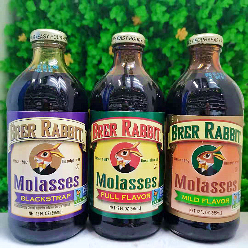 355ml美国进口兄弟兔牌0脂肪糖浆brerrabbit molasses coughsyrup