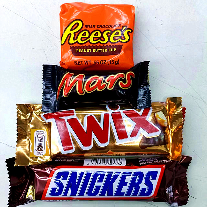 马氏金牌巧克力瑞斯Mars SNICKER TWIX Reeses Chocolate