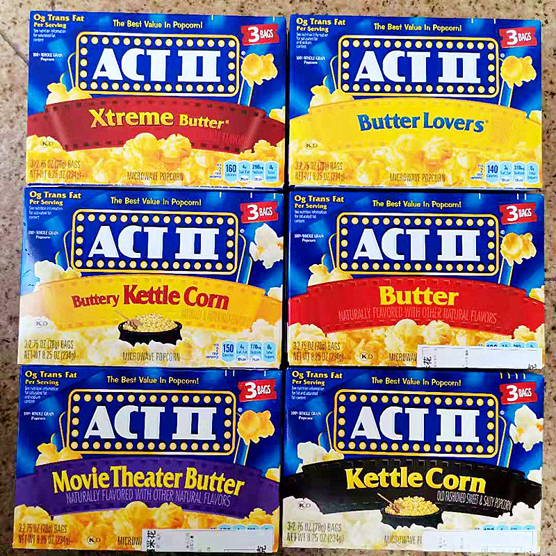 234g美国艾可提多口味爆米花ActRedenbacher's Microwave Popcorn