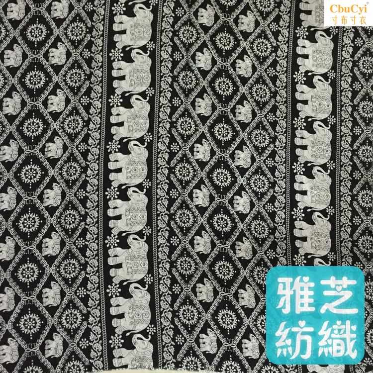 夏季人造棉布料面料 宝宝绵绸民族风 泰国大象图案印花棉绸服装|ruв категории домашний ткань, ткань/ткань/ручной diy ткани ткани - от Buy2taobao.com для оказания профессиональной услуги покупки агента Taobao