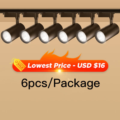 One Set Led Track Light 220v COB Ceiling Spot Light Wall Lam