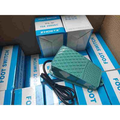 正得ZHDETZ脚踏开关TFS-101塑壳自复脚踏开关 10A250V踏板开关