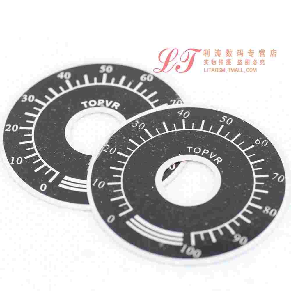 利涛丨电位器旋钮/数字刻度片  用于RV24 WTH118 WX010 (5只)