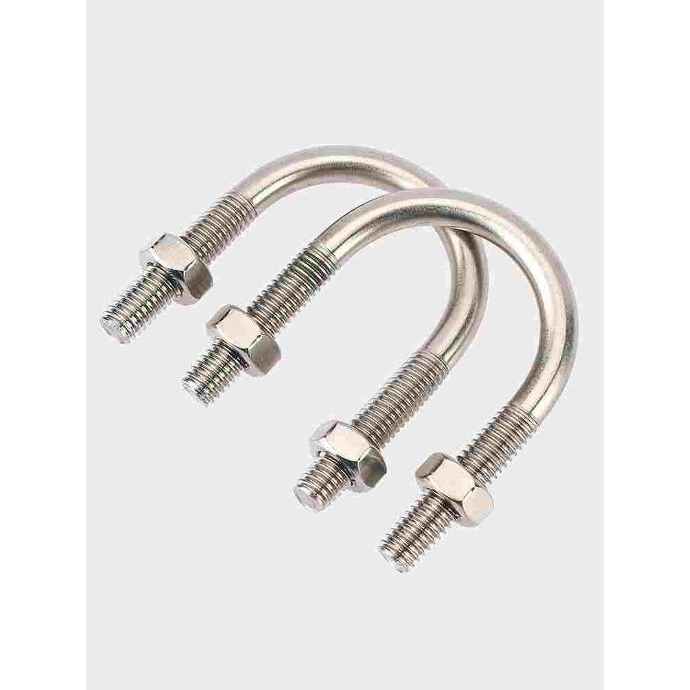 M6M8M10 304U型卡U型栓U型螺丝U型丝管卡管固定卡抱箍U型螺栓螺母