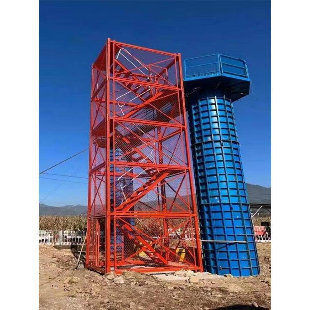 建筑安全梯笼桥梁施工安全通道平台厢式梯笼爬梯