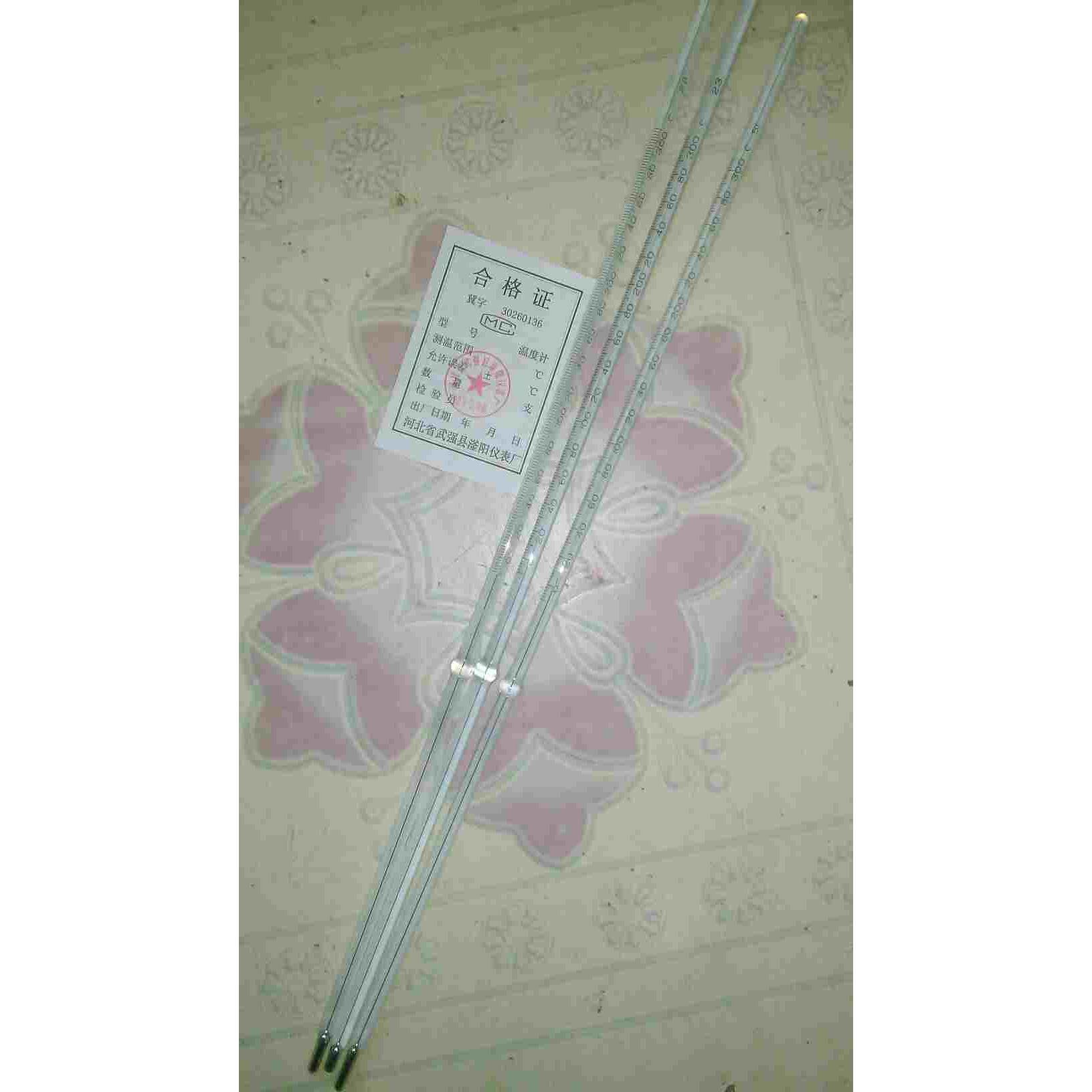 河北武强滏阳仪表厂 ，水银玻璃棒竹节温度计烘箱温度表包过检验