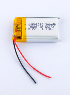 602030聚合物锂电池300mah3.7V可充电电子产品定位器振动棒锂电池