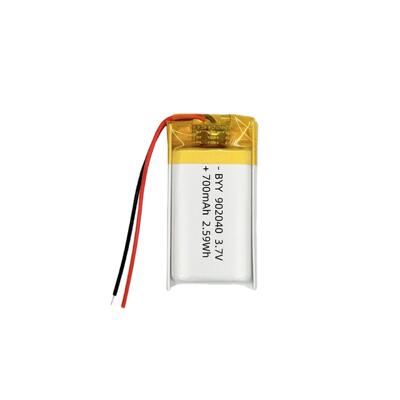 源头厂家 902040聚合物锂电池700mAh毫安3.7V不虚标A品软包电芯KC