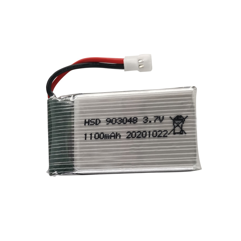 903048 1100mah 3.7V T04 T05 T25 M03 X5SW四轴飞行器航模锂电池