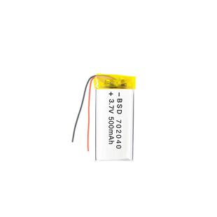 702040聚合物锂电池 500mAh话筒/麦克风 挂脖耳机可充电电池3.7V