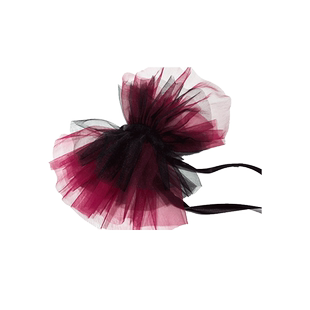 又见梵羽舞蹈配饰羽毛花袖黑色胸花火鸡毛袖花红色表演比赛配饰