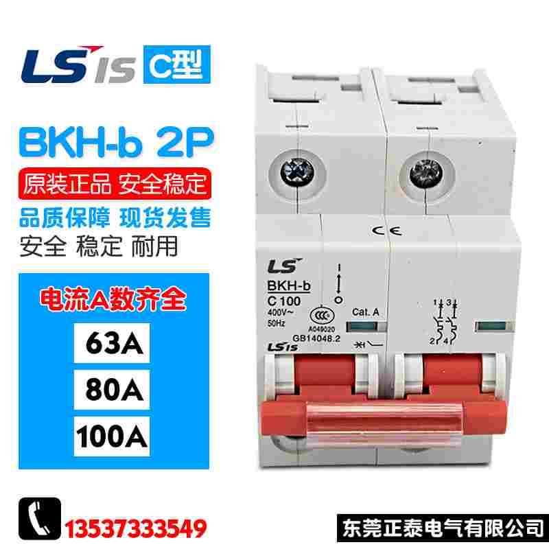 原装正品 LG(LS) 微型断路器 2P (空气开关) BKH-b 63A 80A 100A