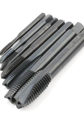 。7pcs高速钢HSS6542氮化机用螺尖先端M3-M12 七件套攻丝攻螺纹工