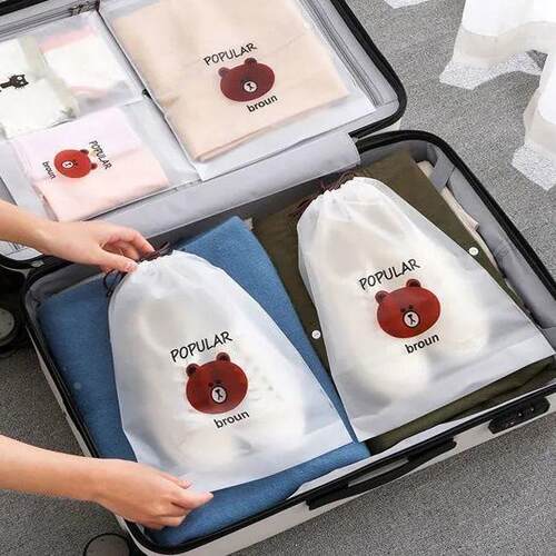 鞋子收纳袋防尘防潮抽绳束口袋学生宿舍整理鞋袋出门旅行自封袋子