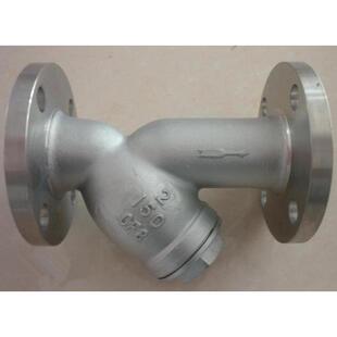 DN20 GL41W 不锈钢Y型过滤器CF8 美标不锈钢法兰过滤器 250 150LB