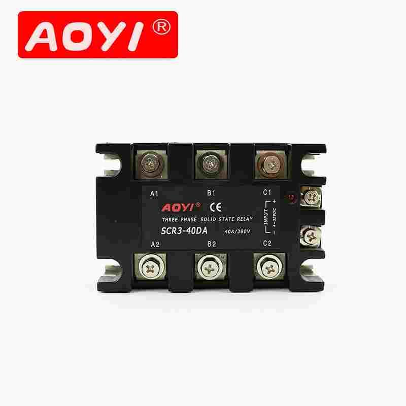 增强型三相固态继电器90A直流控交流AOYI 奥仪SCR3-90DA